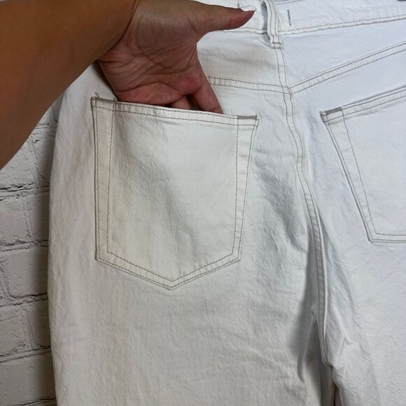 Abercrombie & Fitch Women's Tan Straight Leg Jeans Size 14/32 - Picture 9 of 13